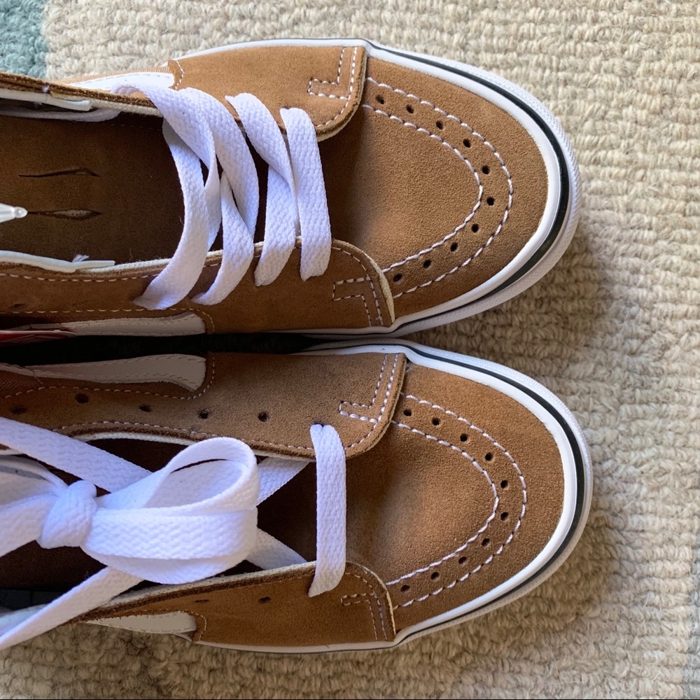 Vans Tiger’s Eye Brown Sk8-Hi Sneakers - Picture 6 of 8